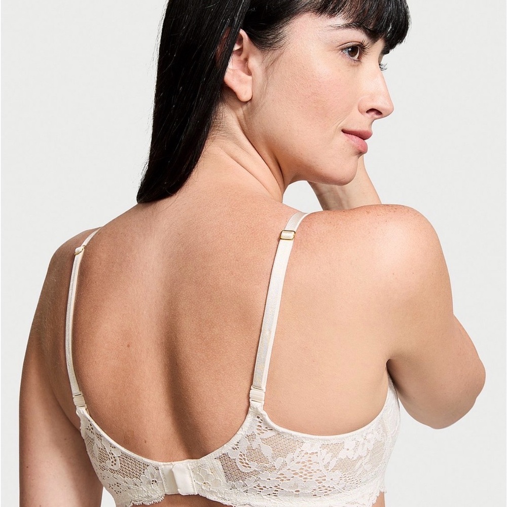 Victoria's Secret Wicked Unlined Lace Bra Coconut White 42D - Picture 5 of 5